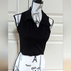 Ardene Collared Crop Style Tank Top - Ladies size XL